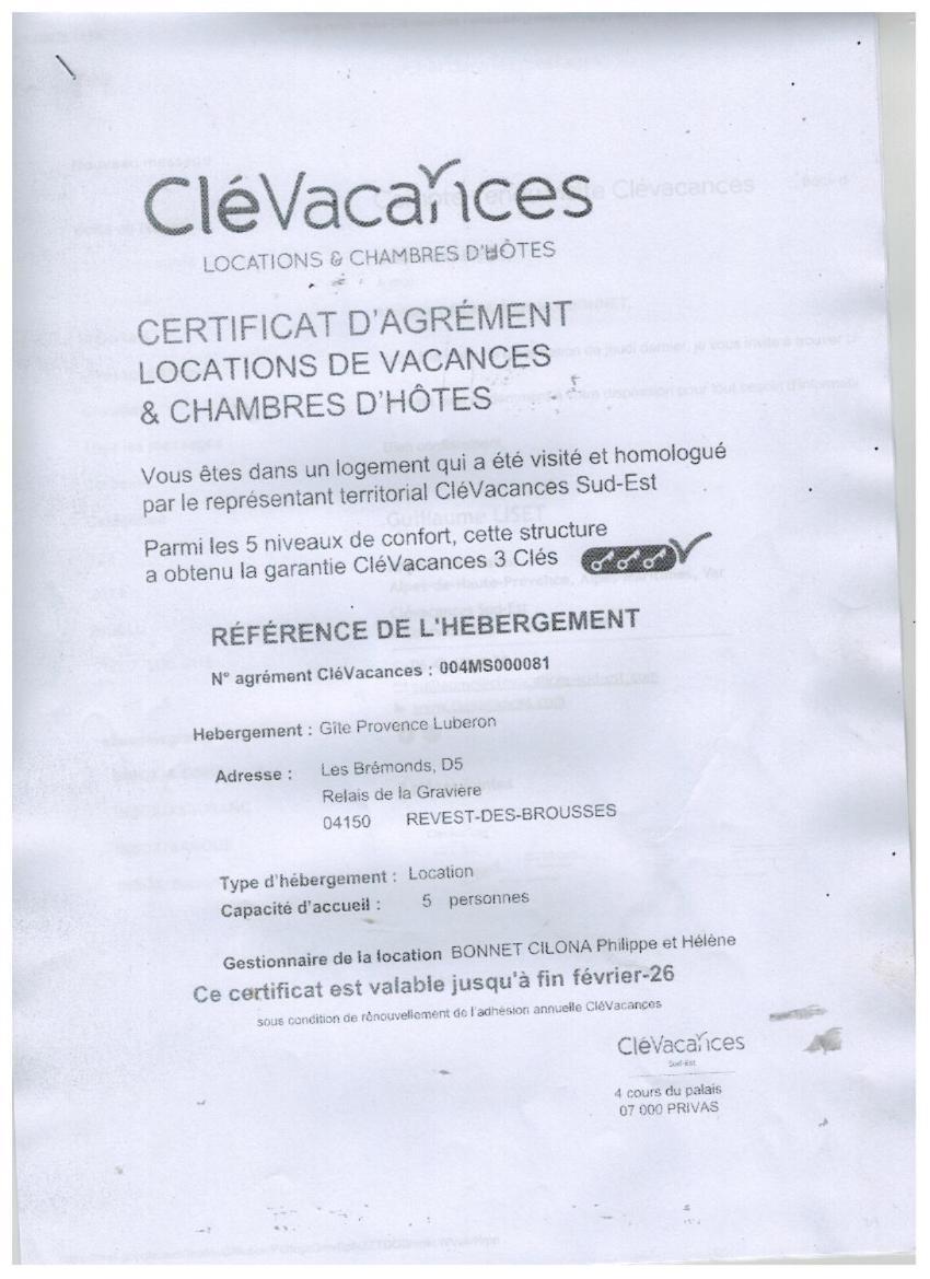 Gite Provence Luberon -Paca- Acces Pmr-Ancv Revest-des-Brousses Exterior photo